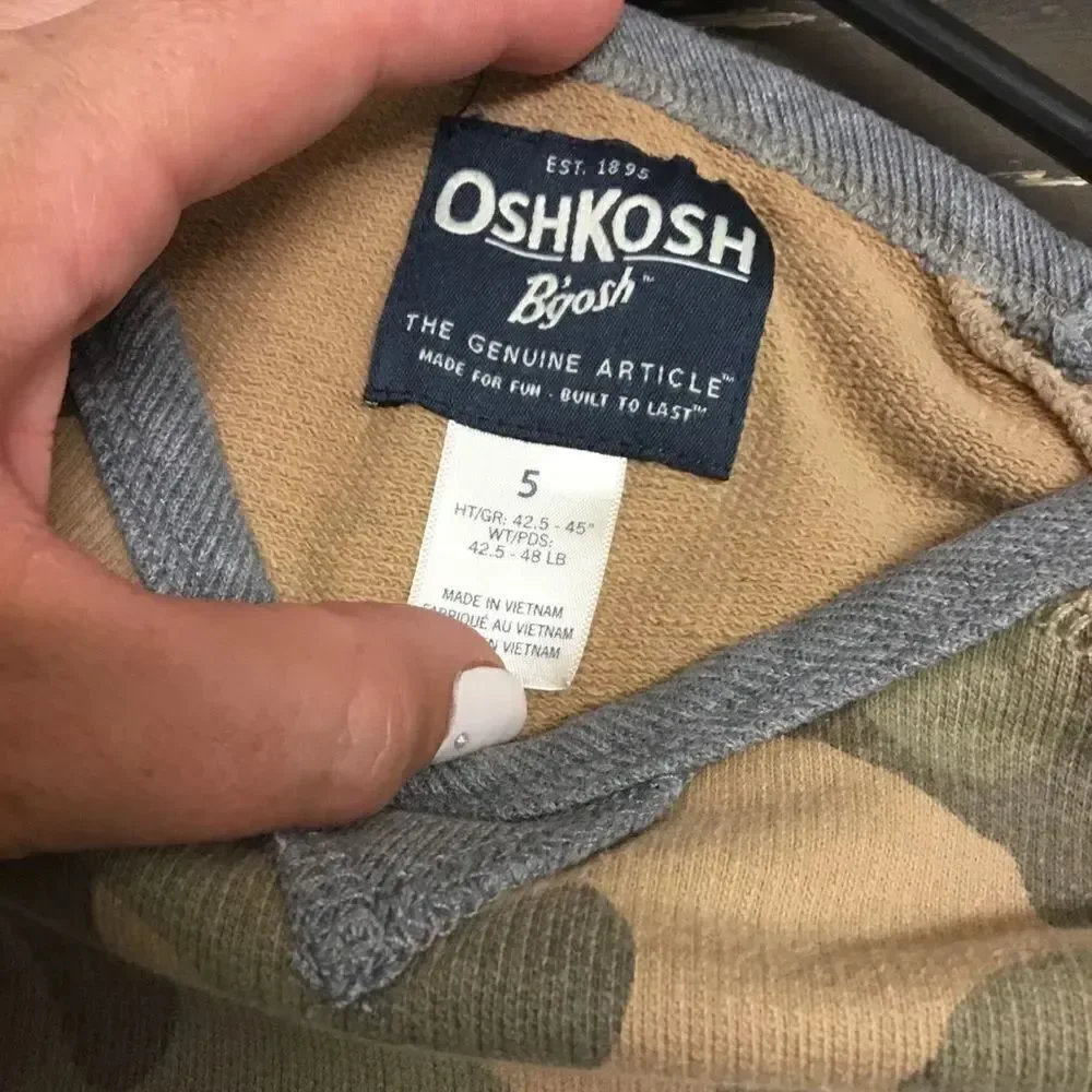Osh Kosh B’Gosh Boys Camo Sweatshirt